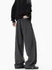Pantalones Casuales de Cuadros Retro Americano para Hombre 2026 Nuevo Estilo Estilo Perezoso Rectos Holgados Largos Ropa de Hombre