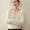 Suéter de Cachemira Leche de Principios de Primavera Francés para Mujer Top de Punto Suave Rojo Diseño de Nicho Otoño e Invierno