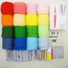 Fieltro Poke Poke Diversión Set de Herramientas para Principiantes Paquete de Materiales Hechos a Mano DIY Poke Poke Australia Tiras de Lana 7s