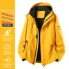 Jaqueta Outdoor de Marca Grande para Mulheres 2026 Nova Jaqueta de Montanhismo Três em Um de Alta Qualidade para Primavera, Outono e Inverno para Homens