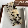 Accesorios para el Cabello de Acetato Estilo Coreano Peine para el Cabello Simple Moderno Portátil Retro Estampado de Leopardo Peine para el Cabello Peine Antiestático Accesorios para el Cabello de Mujer