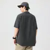 Camisa Polo Masculina de Manga Curta, Nova Roupa Masculina de Verão, Marca da Moda, Gola Alta Elegante, Roupa Masculina de Alta Qualidade