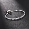 Cao Shi Moda Pulseira Transfronteiriça Feminina Nicho Simples Alta Qualidade Pulseira Joia Linha Única 4mm Ajustável Joia