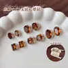 Decoraciones de arte de uñas de diamantes de imitación color caramelo K9 de lujo, perfectas para otoño e invierno, con diamantes de imitación deslumbrantes, sin fondo y de forma cuadrada grande o de huevo de paloma, bolas de diamantes de imitación para arte de uñas listas para usar
