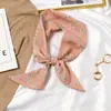Nuevo tocado de Corea del Sur de primavera bufanda larga de seda estilo retro francés cinta para el pelo de mujer accesorio para el pelo versátil banda para el pelo de cinta personalizada