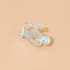 Accesorios para pendientes hechos a mano DIY al por mayor sin agujero en la oreja clip triangular indoloro retención de color convertidor de clip para oreja de oro de 18K
