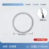 Llavero de Metal Anilla Plana Accesorios para Llaveros Anillo de Apertura Adornos para Manualidades Accesorios de Ferretería Hebilla Colgante Anillo
