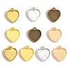 Colgante de aleación con forma de corazón para manualidades Accesorios de joyería Colgante Collar con cuentas Pulsera Corazón de melocotón hueco retro Forma de corazón A74
