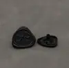 Botón de presión de broche de metal con forma de triángulo irregular botón metálico top para mujer chaqueta corta abrigo cierre de presión blanco y negro