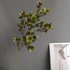 Flores artificiais de clematis dourado e ameixeira Su para decoração de casa, modelo, hotel, fotografia de casamento, conjunto de adereços, atacado