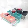 Caja de Regalo Negra, Caja de Joyería de Acrílico, Caja de Regalo para Labiales, Caja de Regalo de Flor de Rosa de Doble Apertura, Caja para Colgante