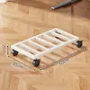 Suporte para Host de Computador com Polia Base Removível para Chassi Suporte para Chassi Rack para Host para Escritório Doméstico Bandeja para Computador