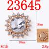 Cuadrado geométrico simple Redondo Ovalado aleación accesorios diy combinan con todo diamante incrustado gota de agua corazón estrella accesorios para joyería