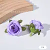 Accesorios de Cabezales de Flores de Rosa Transfronterizos Materiales de Flores de Seda para Bricolaje Ramo de Boda Flores Artificiales para Boda Decoración de Escena