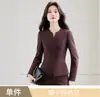 Venta al por mayor transfronteriza de ropa profesional ajustada, de alta gama, para otoño e invierno: Conjunto de chaqueta blazer de manga larga y pantalones anchos para mujer
