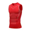 Chaleco deportivo para hombre Chaleco de fitness para hombre de secado rápido transpirable cruzado delgado sin mangas ajustado para entrenamiento elástico verano
