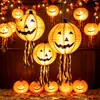 Escena de Terror de Halloween Atmósfera Linternas de Calabaza Luminosas Accesorios Fotográficos Decoraciones Arreglo Pequeños Adornos Jardín de Infancia