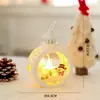 Regalo de Navidad Pequeño Regalo para Niños Luz Nocturna Nochebuena Ventana Bola de Cristal Atmósfera Adorno de Escritorio Decoraciones