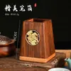 Porta Plumas Creativo de Madera Maciza Adornos de Escritorio Personalizados Nogal Negro Regalos para Eventos Souvenirs Culturales y Creativos Ogo Personalizado