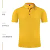 Algodão de Seda de Gelo Roupa de Trabalho Manga Curta Gola Lapela Camiseta Verão Grupo Empresarial Construção de Equipe Cultura Camisa Polo Roupa de Trabalho Impressão de Logotipo Formulação