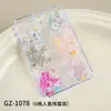Caja de 6 compartimentos más vendida de cuentas de sirena para decoración de uñas, mezclada con perlas transparentes, pedrería, estrellas y corazones para decoración DIY
