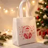Bolsa de regalo navideña transfronteriza, bolsa blanca para dulces, bolsa de regalo de snacks y galletas de Santa Claus y renos