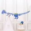 Bandeira de feliz aniversário, decoração de festa, layout de cena, bebê, ano, meninos e meninas, crianças, adereços para fotos, bandeira