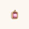 Europeu e Americano Transfronteiriço Venda Quente Moda Simples Aço Inoxidável Banhado a Ouro 14K Contas Octogonais Coloridas DIY Acessórios para Pingente