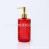 Frasco de Vidro Colorido Transparente Personalizado para Álcool em Gel Frasco Pump para Shampoo Franja Vertical Frasco Cosmético Embalagem para Loção