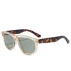 Gafas de Sol Cóncavas de Marco Grande para Mujer, Sensación de Alta Gama, Protección UV 2026, Estilo de Marca Europea y Americana, Gafas de Sol Cuadradas de Moda para Hombre