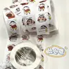 Nuevo Rollo de Pegatinas Taisheng Shin-chan Estudiante Inspirador Decorativo para Cuaderno Pegatina Cinta de Dibujos Animados Pegatina de Punto Selladora