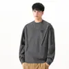 Roupas Masculinas Fengshe / Moletom Pesado 360g, Estilo Americano Outono/Inverno Tendência Design Estruturado, Blusa de Manga Longa com Patch Listrado para Homens