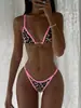 Comércio Exterior Europeu e Americano Gig Bikini Maiô Sexy Feminino Triângulo Renda com Bojo Amazon Bikini Transfronteiriço