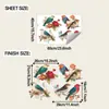 Pegatinas Decorativas de Pared Estilo Chino Retro con Rama Floral y Pájaro Fun-E361 para Dormitorio y Estudio, Autoadhesivas, Venta al por Mayor para Exportación