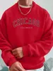 Sudadera para Hombre Chicago Illinois Estampado Creativo Cuello Redondo Lana Superior Bolsillo Lateral Sudadera