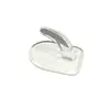 Gancho de plástico transparente simple para oficina, adhesivo superresistente, autoadhesivo, sin clavos, gancho de ropa universal en forma de cuerno
