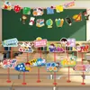 Decorações de Mesa para o Vestibular de 2026 Banners de Sala de Aula Suporte de Mesa Contagem Regressiva para a Prova Decorações Escolares