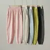 Pantalones Finos Frescos Clase A para Niños de Algodón Puro Largos de Algodón de Bambú Pantalones para Niños y Niñas Estilo Primavera y Verano para Niños Ropa Infantil