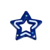 Pintura Acrílica Puntos de Colores Estrella de Cinco Puntas Cuentas Sueltas Joyería Llavero Cadena para Teléfono Móvil Accesorios Colgante Venta al por Mayor