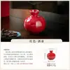 Juego de Vino de Cerámica Roja China Miyang Creativo Decantador de Vino Calabaza y Copa de Vino Caja de Regalo para Uso en el Hogar, Dispensador de Licor para Regalar