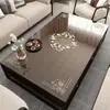 Nuevo Mantel Transparente Suave de PVC Estilo Chino para Mesa de Café, Mantel Lavable Impermeable y a Prueba de Aceite Estilo Chino para Mesa de Comedor y Mueble de TV
