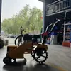 Desmalezadora autopropulsada de gasolina con tracción en las cuatro ruedas, motocultor rotatorio pequeño de empuje manual, cortacésped para huertos y jardines