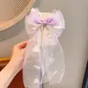 Adorno de Frente de Moño Super Hada para Niños, Cadena de Frente con Borla de Perla de Sirena, Accesorio para Colgar en la Oreja de Sirena, Tocado Dulce para Niñas
