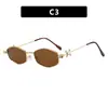 Gafas de Sol Irregulares Poligonales Kedun Modelo Nuevo 2025 para Mujeres con Rostros Redondos, Estilo de Alta Gama