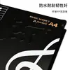 Pasta de Músicas para Partitura Estilo Bolso Transparente A4 Guitarra Piano Guzheng Pasta Arquivo para Partitura Pode Imprimir Logotipo