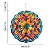 Fl001-024 Visual 3D Pendurado Colorido Giratório Sino dos Ventos Decoração de Jardim Externo Repelente de Pássaros Sino de PVC Pendente