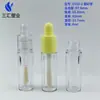 Tubo de Gloss Labial Petg Totalmente Transparente Tubo de Brilho Labial Novo Tubo de Gloss Labial Material de Embalagem Material de Embalagem de Cosméticos Fornecedor