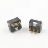 Soporte de batería para colector vertical de 3p espaciado 2.5PH altura 6.5h conector de batería BC-2-366C con columna lateral