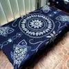 Mantel tradicional teñido con nudos de Zhoucheng, Dali, Yunnan, Mantel para mesa de café, Tela para colgar en la pared teñida con nudos hecha a mano, Tela decorativa para el hogar étnica