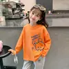 Blusas de Primavera y Otoño para Niñas 2026 Nueva Camiseta de Algodón Puro de Manga Larga de Otoño para Niños Elegante Dibujos Animados Ropa Base para Bebé Ins